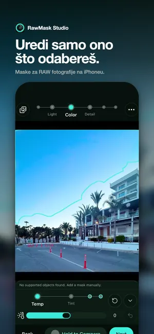Uredi samo ono što odabereš. Maske za RAW fotografije na iPhoneu.