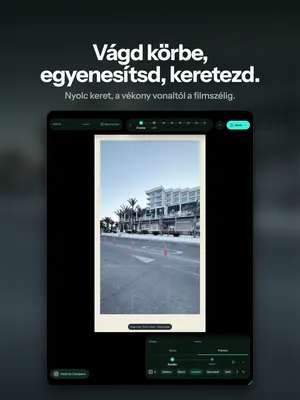 Vágd körbe, egyenesítsd, keretezd. Nyolc keret, a vékony vonaltól a filmszélig.