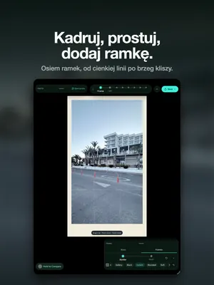 Kadruj, prostuj, dodaj ramkę. Osiem ramek, od cienkiej linii po brzeg kliszy.